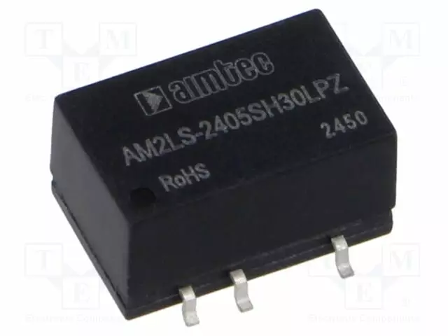 DC/DC MUUNNIN - 2W - TULOJÄNNITE 21,6÷26,4VDC - LÄHTÖJÄNNITE 5VDC - ITULO: 98MA - SMD - DC/DC muuntimet - AM2LS-2405SH30LPZ - 1