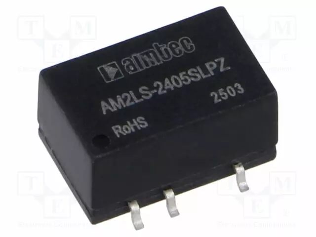DC/DC MUUNNIN - 2W - TULOJÄNNITE 21,6÷26,4VDC - LÄHTÖJÄNNITE 5VDC - ITULO: 98MA - SMD - DC/DC muuntimet - AM2LS-2405SLPZ - 1