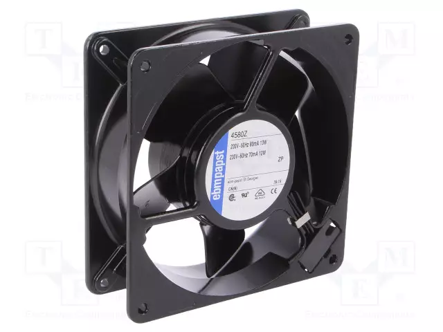 AKSIAALIPUHALLIN 230VAC - 119X119X38MM - 114M3/H - 30DBA - AC 230V tuulettimet - 4580Z - 1