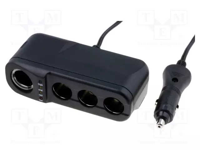 AUTO-SAVUKKEENSYTYTTIMEN HAAROITUSLIITOS - NIMELLISVIRTA: 10A - MUSTA - Autopistokelaturit ja virtalähteet - A13-75A36A-A3Z - 1