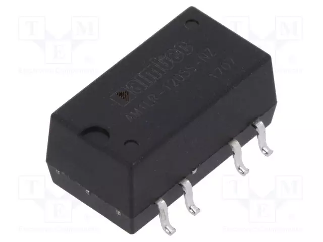 DC/DC MUUNNIN - 1W - TULOJÄNNITE 11,4÷12,6VDC - LÄHTÖJÄNNITE 5VDC - ILÄH: 200MA - SMT - DC/DC muuntimet - AM1LR-1205S-NZ - 1