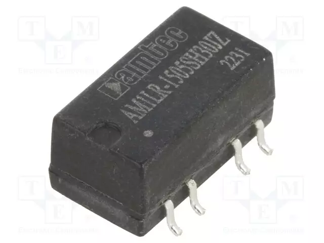 DC/DC MUUNNIN - 1W - TULOJÄNNITE 14,25÷15,75VDC - LÄHTÖJÄNNITE 5VDC - ULÄH2: -5VDC - DC/DC muuntimet - AM1LR-1505SH30JZ - 1