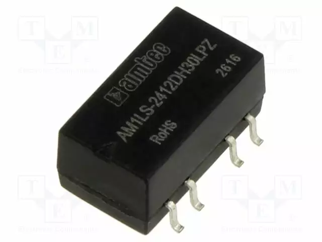 DC/DC MUUNNIN - 1W - TULOJÄNNITE 21,6÷26,4VDC - LÄHTÖJÄNNITE 12VDC - ULÄH2: -12VDC - DC/DC muuntimet - AM1LS-2412DH30LPZ - 1
