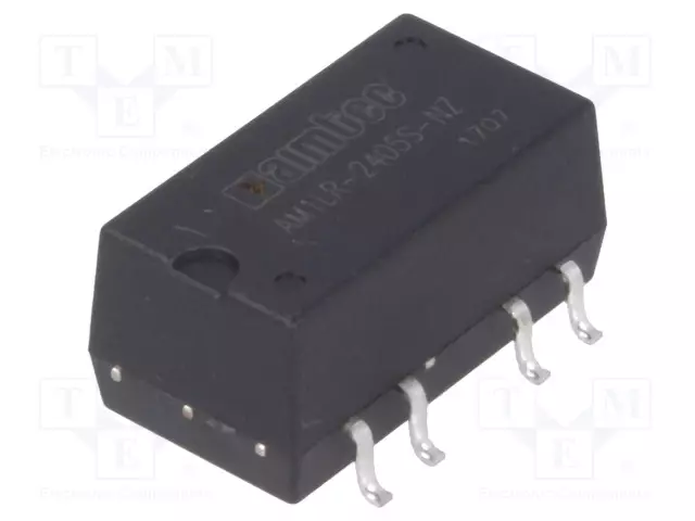 DC/DC MUUNNIN - 1W - TULOJÄNNITE 22,8÷25,2VDC - LÄHTÖJÄNNITE 5VDC - ILÄH: 200MA - SMT - DC/DC muuntimet - AM1LR-2405S-NZ - 1
