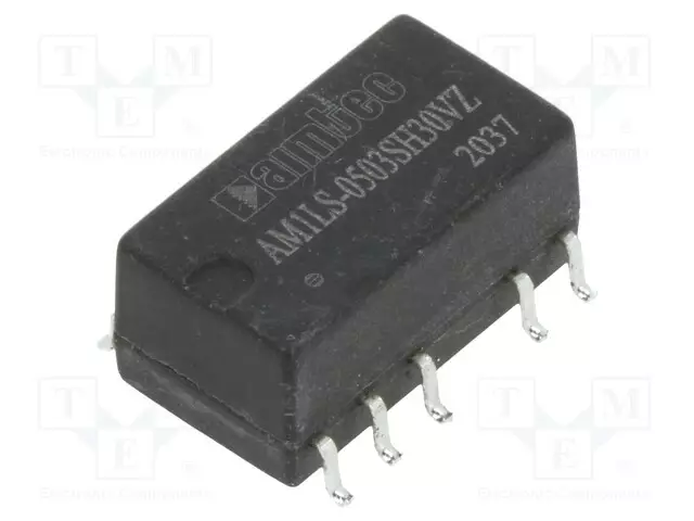 DC/DC MUUNNIN - 1W - TULOJÄNNITE 4,5÷5,5VDC - LÄHTÖJÄNNITE 3,3VDC - ILÄH: 300MA - SMT - DC/DC muuntimet - AM1LS-0503SH30VZ - 1