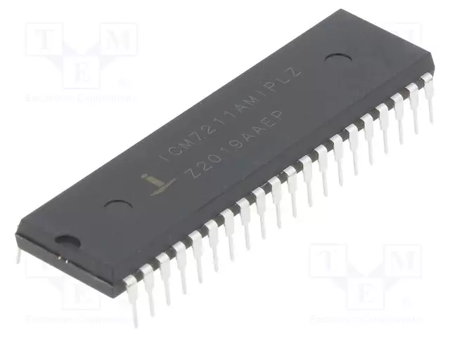 IC: DRIVER - NÄYTÖNOHJAIN - DIP40 - 3÷6VDC - 4-DIGIT - Ajuripiirit - ICM7211AMIPLZ - 1