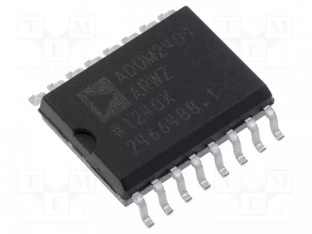 IC: RAJAPINTA - DIGITAALINEN ERISTIN - 1MBPS - ICOUPLER® - 2,7÷5,5VDC - Mikropiirit - muut liitäntäpiirit - ADUM2401ARWZ - 1