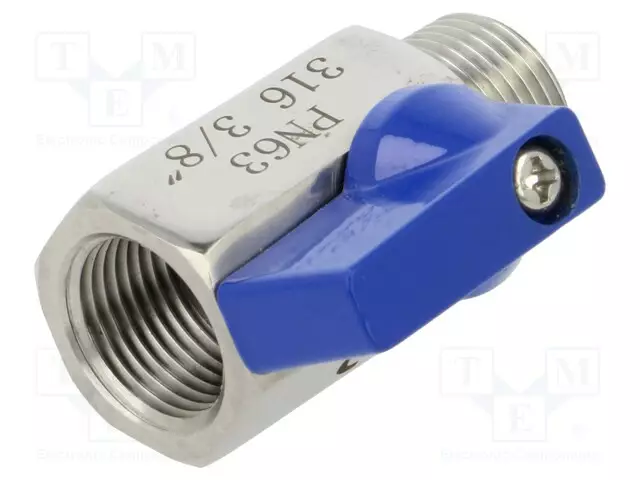 KUULAVENTTIILI - HAPONKESTÄVÄ TERÄS AISI 316 - PTFE - MAX.63BAR - Teollisuuskalusteet - FMZK1-38WZ - 1