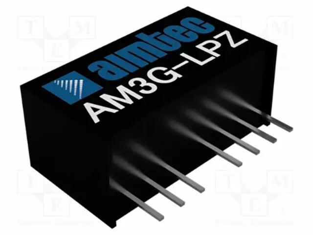 DC/DC MUUNNIN - 3W - TULOJÄNNITE 36÷75VDC - LÄHTÖJÄNNITE 3,3VDC - ILÄH: 758MA - SIP8 - DC/DC muuntimet - AM3G-4803SH30LPZ - 1