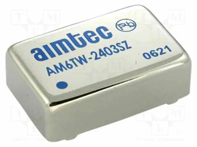 DC/DC MUUNNIN - 6W - TULOJÄNNITE 9÷36VDC - LÄHTÖJÄNNITE 9VDC - ULÄH2: -9VDC - DIP24 - DC/DC muuntimet - AM6TW-2409DZ - 1