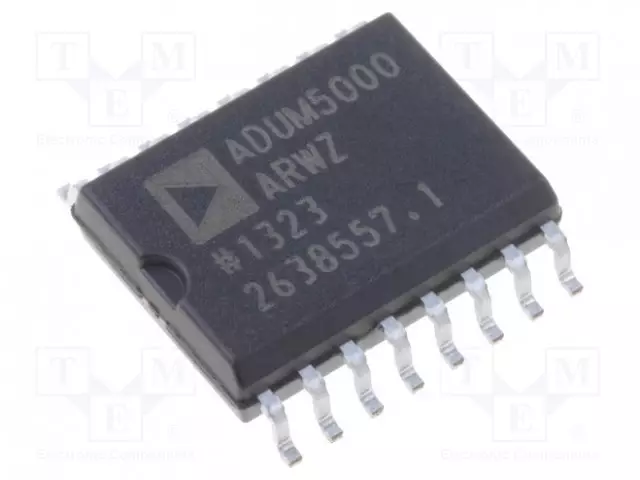 PMIC - DC/DC MUUNNIN - TULOJÄNNITE 2,7÷5,5V - LÄHTÖJÄNNITE 3,3÷5V - 100MA - SO16-W - Jännitesäätimet - DC/DC piirit - ADUM5000ARWZ - 1