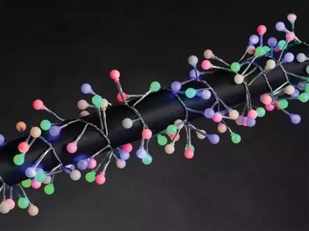 AUVA LED - 3 m - 176 multicolor balls - transparent wire - 24 V - Jouluvalot ja sisustusvalot - V-AUV-03-S-24V-MC- - 1