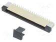 LIITIN: FFC/FPC - TINATTU - SMT - 500MA - 50V - PIN: 40 - LIITOKSET: KUPARI - FFC/FPC liittimet rasteri 0,5mm - DS1020-08-40VBT11- - 1
