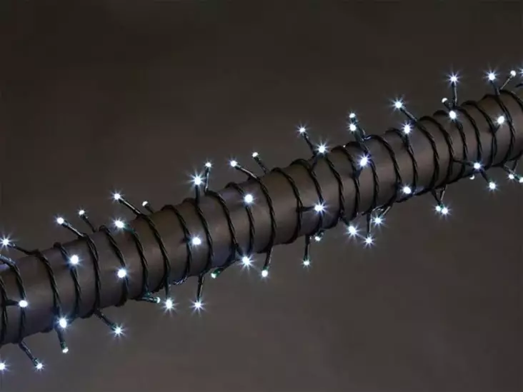 LUNA LED - 12 m - 160 white lamps - green wire - modulator - 24 V - Jouluvalot ja sisustusvalot - V-LUN-12-A-24V-CW- - 1