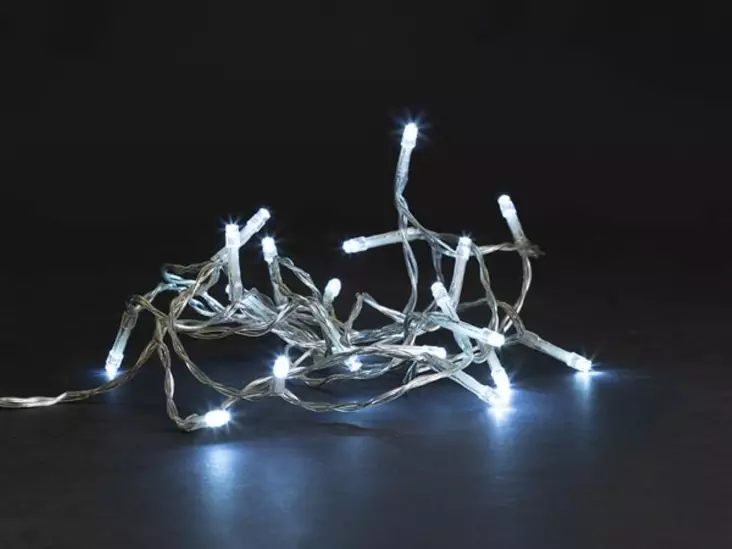 MEISSA LED - 2 m - 20 white lamps - transparent wire - modulator - batteries not provided - Jouluvalot ja sisustusvalot - V-MEI-02-S-24V-CW- - 1